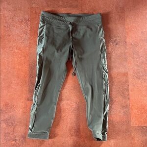 Fabletics Dark Green Powerhold Leggings